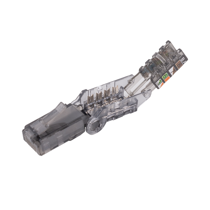 DYNAMIX RJ45 UTP Cat6A Tooless Flexible Plug, Works with both solid and stranded