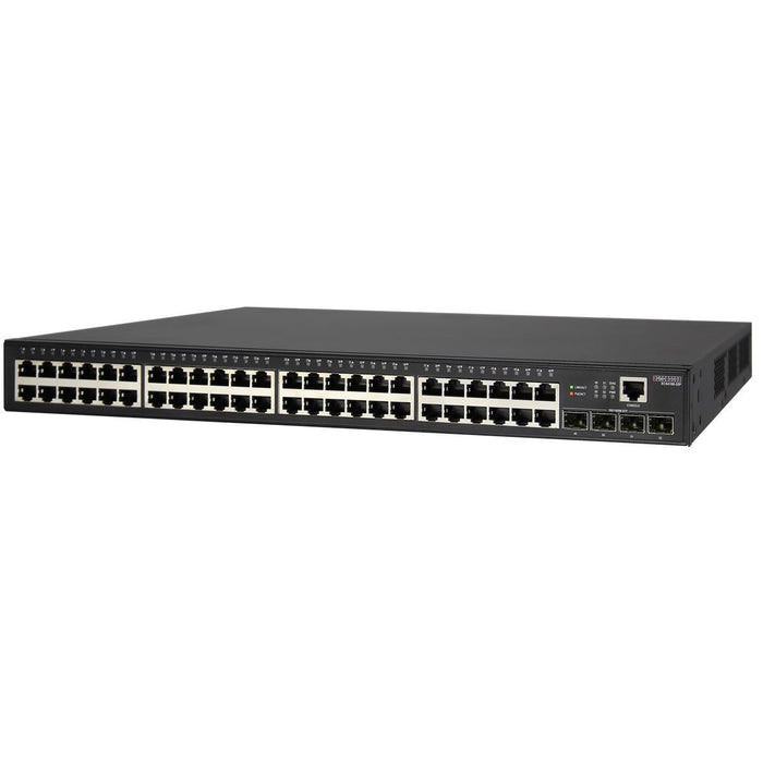 EDGECORE 48 Gigabit PoE+ & 4 SFP Ports Managed L2+ Switch. Power Budget: 370W. 1