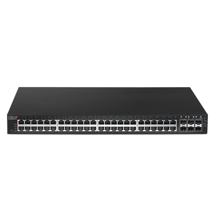 EDIMAX 54-Port Gigabit PoE+ Long Range Web Smart Switch. 48 Gigabit Ethernet PoE