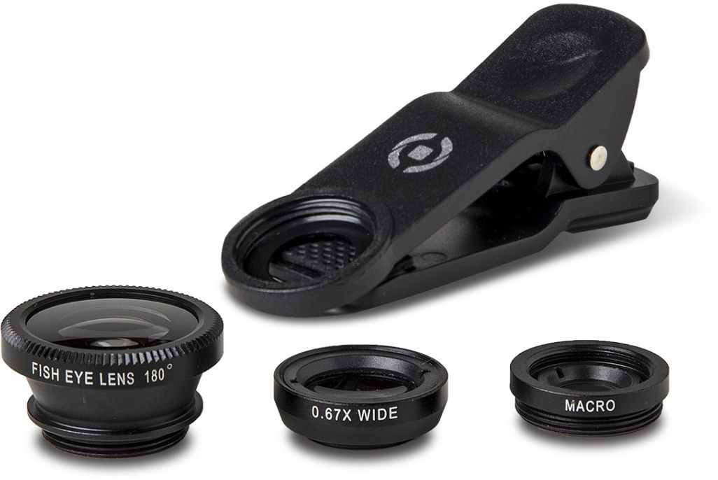 Celly Clip & Click 3-In-1 Smartphone Lens Kit