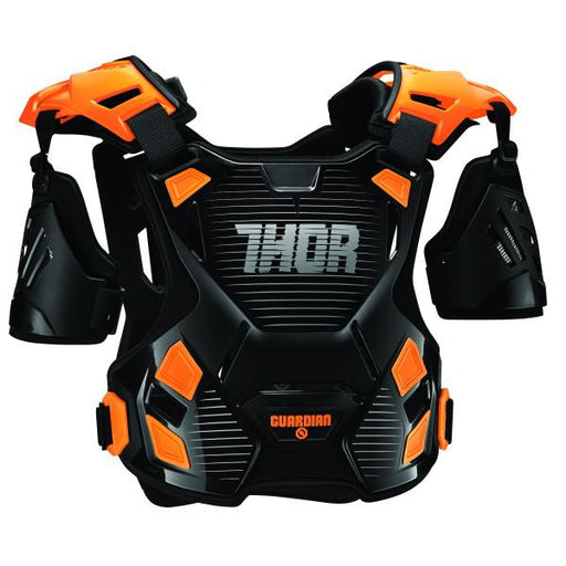 GUARDIAN THOR CHEST PROTECTOR BLACK ORANGE MEDIUM LARGE