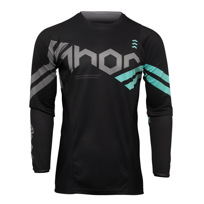 THOR MX JERSEY S22 PULSE CUBE BLACK/MINT SIZE MEDIUM