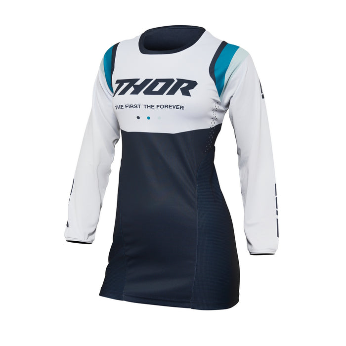 THOR MX JERSEY S22 PULSE WOMEN REV MIDNIGHT/WHITE SIZE SMALL