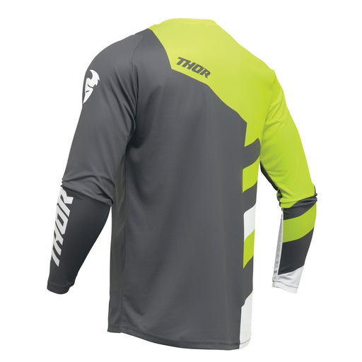 Jersey S24 Thor Mx Sector Youth Checker Gray/Acid Xs