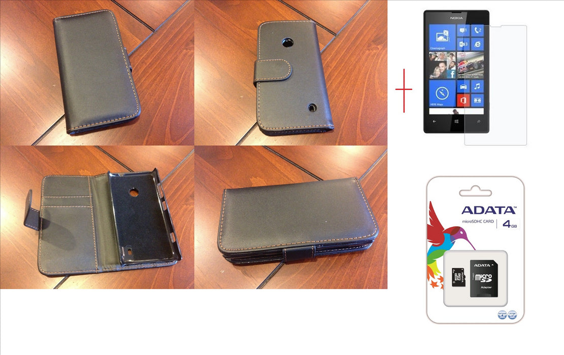 Nokia Lumia 520 Leather Case SP 4GB MicroSD Card