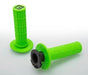 DEFY MX LOCK ON GRIPS 1/2 WAFFLE SOFT COMPOUND INCLUDES 2 STROKE & MINI BIKE THROTTLE CAMS GREEN