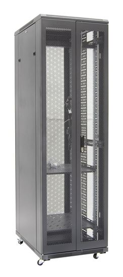 DYNAMIX 42RU Server Cabinet 1000mm Deep, Front Mesh Door, Rear mesh Double Doors