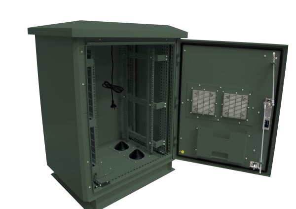 DYNAMIX 24RU Outdoor Freestanding Cabinet. (800 x 600 x 1375mm external). IP45 r