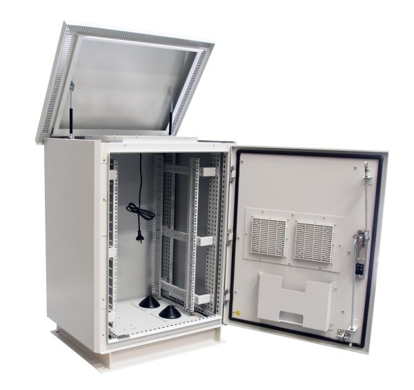 DYNAMIX 24RU Outdoor Freestanding Cabinet. (800 x 600 x 1375mm external). IP45ra