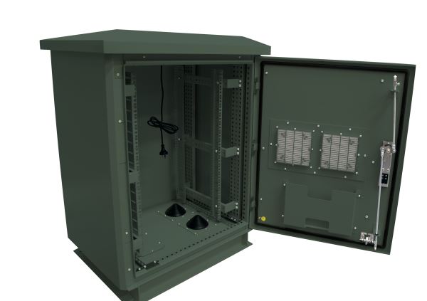 DYNAMIX 27RU Outdoor Freestanding Cabinet. (800 x 600 x 1575mm external). IP45 r