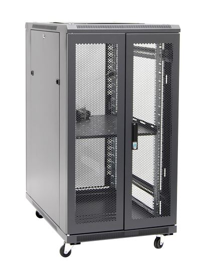 DYNAMIX 22RU Server Cabinet 600mm Deep (600 x 600 x 1190mm). Incl. 1x Fixed Shel