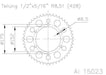 *SPROCKET REAR ESJOT YAMAHA DT125R TDR125 DT125X DT200R 88-06 49T