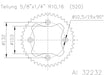 *SPROCKET REAR ESJOT KTM 525XC KTM 450SX QUAD 07-10 38T ALLOY