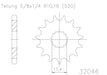 Sprocket Front Moto Master Made In Holland Gas Gas Ec125 03-15 Yamaha Yz125 87-04 Wr200 91-92 14T