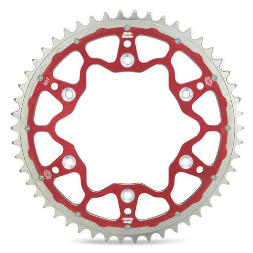 *SPROCKET REAR MOTO MASTER FUSION DUAL RING GAS GAS HUSQVARNA SHERCO RED