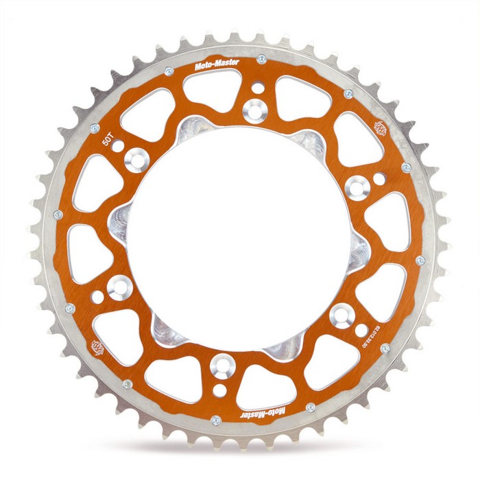 SPROCKET REAR ALLOY MOTO MASTER MADE IN HOLLAND KTM 50SX 50SX MINI  13-21 SX-E5 18-21 40T ORANGE