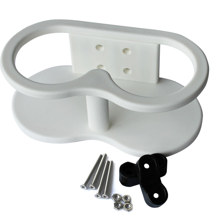 Binocular Rack/ Drink Holder - White