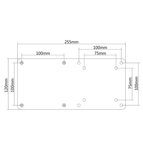 BRATECK VESA Mount Holder for Intel NUC PC. Mount Intel NUC with monitor arm sim