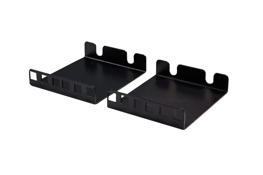 DYNAMIX Vertical Rail Extension Bracket for a 2U Rackmount. 100mm long. Sold as