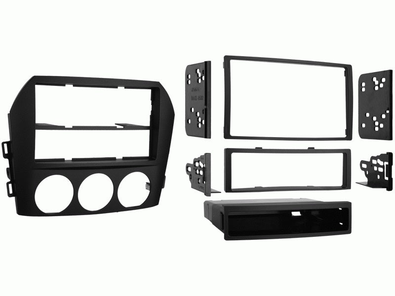 fitting kit mazda mx5 miata 2006 - 2008 din & double din (black)