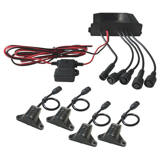 AVS HEAVY DUTY 4X WATERPROOF REAR SENSOR SET WITH BUZZER ONLY