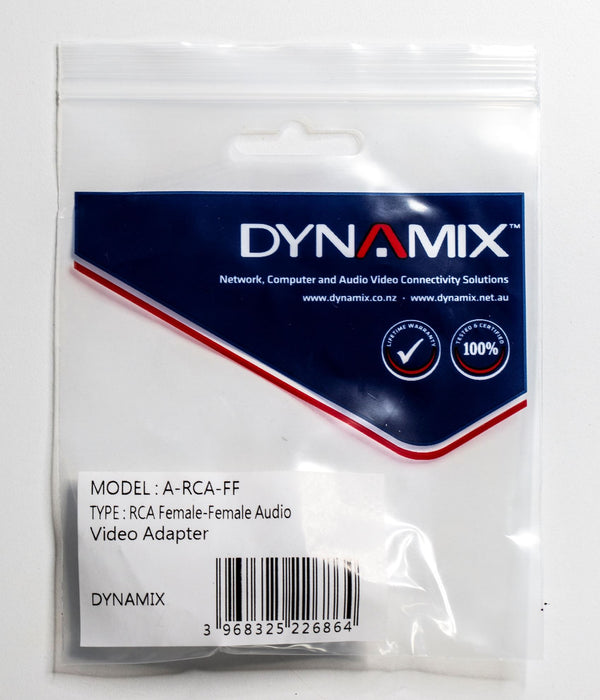 DYNAMIX RCA Female to Female Audio Video Adapter