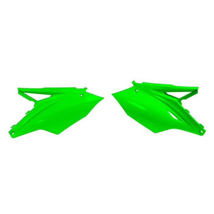 *SIDE PANELS RTECH USA VERSION KX450F 16-17 FLURO GREEN