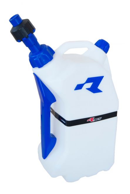 FUEL CAN RTECH 15 LITRE QUICK REFUELING FITS INTO R15 STAND FOR EASY TRANSPORTATION BLUE