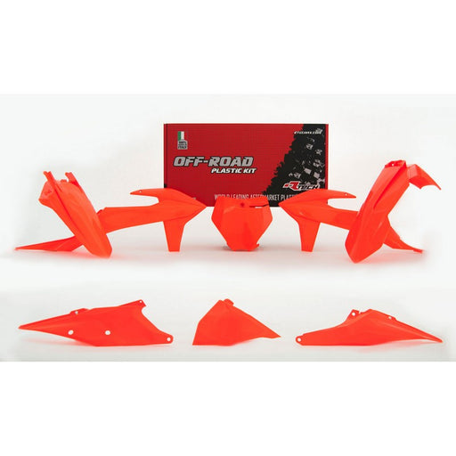 PLASTICS KIT RTECH KTM 125SX 150SX 250SX 250SXF 350SXF 450SXF 250XCF 350XCF 450XCF 19-21 NEON ORANGE