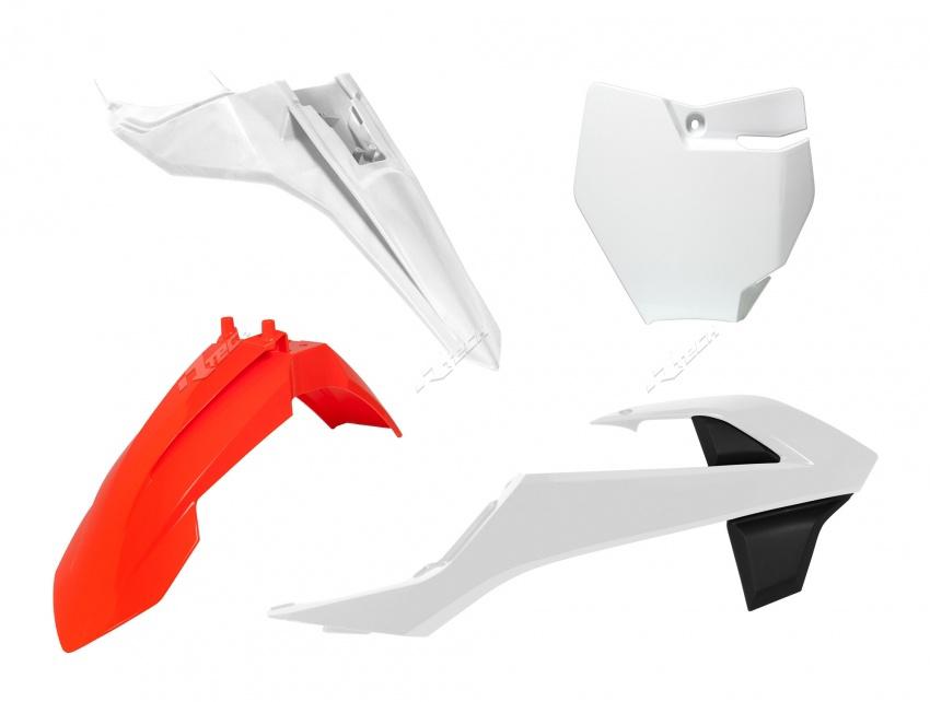 PLASTIC KIT 4PCS FRONT &amp; REAR FENDERS &amp; RADIATOR SHROUDS &amp; FRONT NUMBERPLATE KTM 65SX 16-20