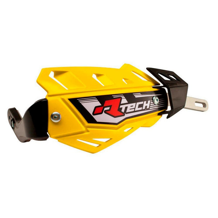 HANDGUARDS RTECH UNIVERSAL OFF ROAD FLX WITH ALUMINIUM BAR YELLOW