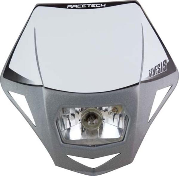 *HEADLIGHT RTECH GENESIS E9 CERT-STREET USE PARK LIGHT&HALOGEN BA20D 12V 35W BULB&HOLDERS&FORK STRA