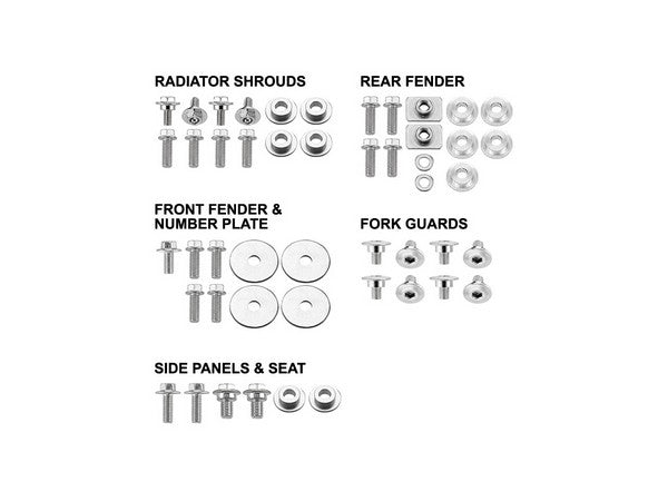 BODY PANEL FASTENER BOLT PACK PSYCHIC CRF250R 04-05 CRF250X 04 CRF450X 04