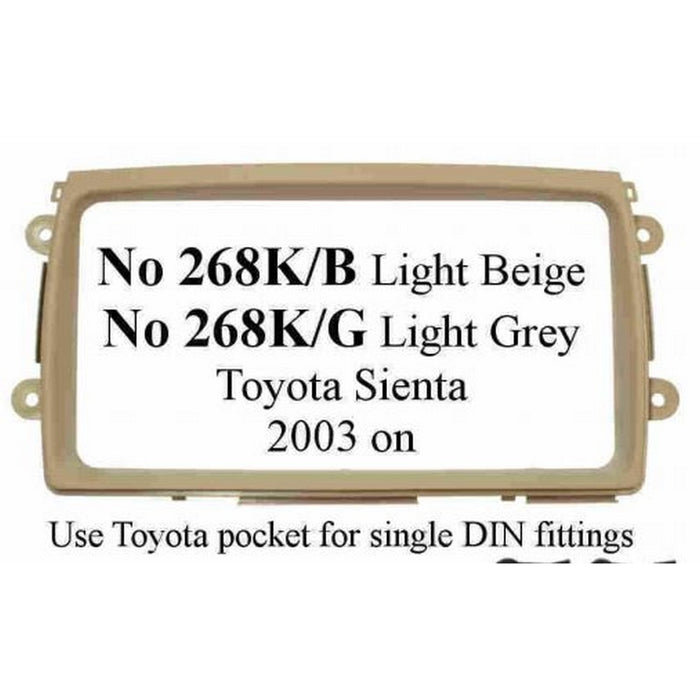 (Compatible with Toyota) sienta COMPATIBLE 2003 on (light grey) fascia