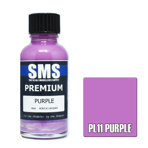 Airbrush Paint 30Ml Premium Purple Acrylic Lacquer Scale Modellers Supply