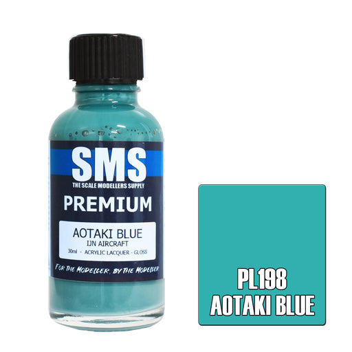 Air Brush paint 30ML PREMIUM AOTAKI BLUE ACRYLIC lacquer SCALE MODELLERS SUPPLY