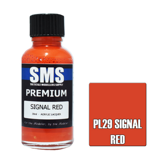 Air Brush paint 30ML PREMIUM SIGNAL RED ACRYLIC lacquer SCALE MODELLERS SUPPLY