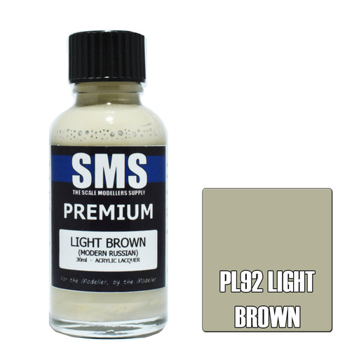 Air Brush paint 30ML PREMIUM LIGHT BROWN ACRYLIC lacquer SCALE MODELLERS SUPPLY