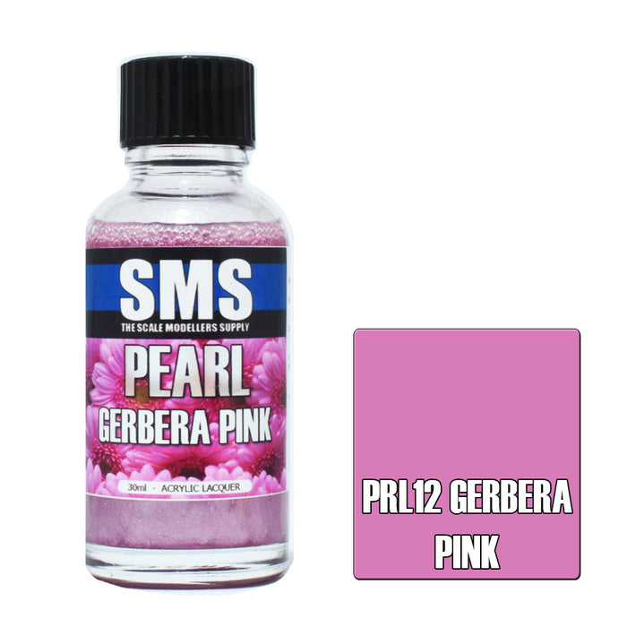 Air Brush paint 30ML PEARL GERBERA PINK ACRYLIC lacquer SCALE MODELLERS SUPPLY