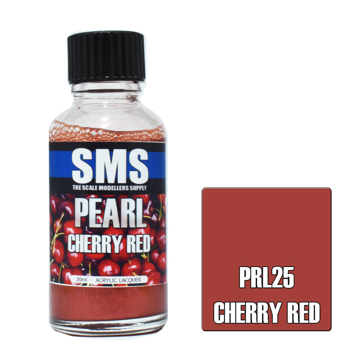 Air Brush paint 30ML PEARL CHERRY RED ACRYLIC lacquer SCALE MODELLERS SUPPLY