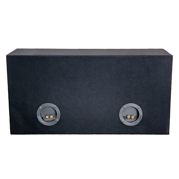 RAPTOR SUBWOOFER BOX FOR 2 x 12" SUB DOUBLE BLACK