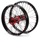 WHEEL SET COMPLETE SM PRO PLATINUM FRONT &amp; REAR HONDA CRF150R 07-21 RED HUBS BLACK RIMS