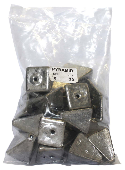 Pyramid Sinker Bulk Pack 8oz (20 per pack)