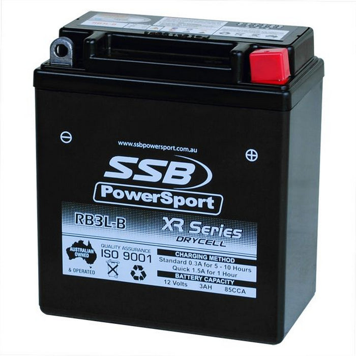 Motorcycle motorbike battery (YB3L-B) AGM 12V 3AH 85CCA BY SSB