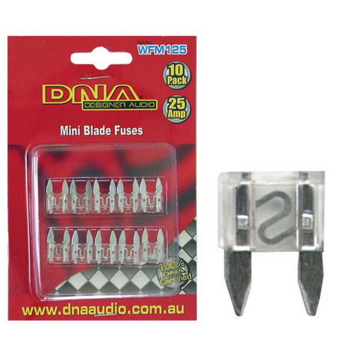 DNA BLADE FUSES MINI 25 AMP FUSE ATM (10 PACK)